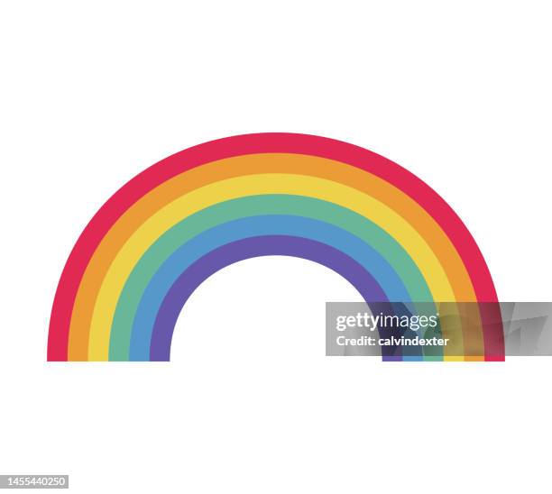 rainbow flag design - gay pride flag stock illustrations