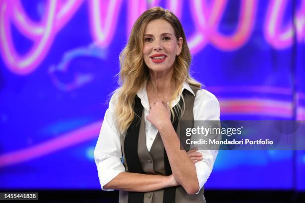 Italian presenter Alessia Marcuzzi participates in the presentation of tv broadcast Rai Boomerissima. Rome , January 09th, 2023