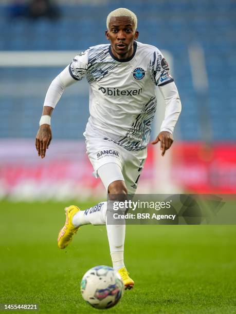 Henry Onyekuru of Adana Demirspor AS during the Turkish Super Lig match between Istanbul Basaksehir FK and Adana Demirspor AS at the Fatih Terim...