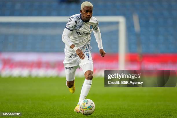 Henry Onyekuru of Adana Demirspor AS during the Turkish Super Lig match between Istanbul Basaksehir FK and Adana Demirspor AS at the Fatih Terim...