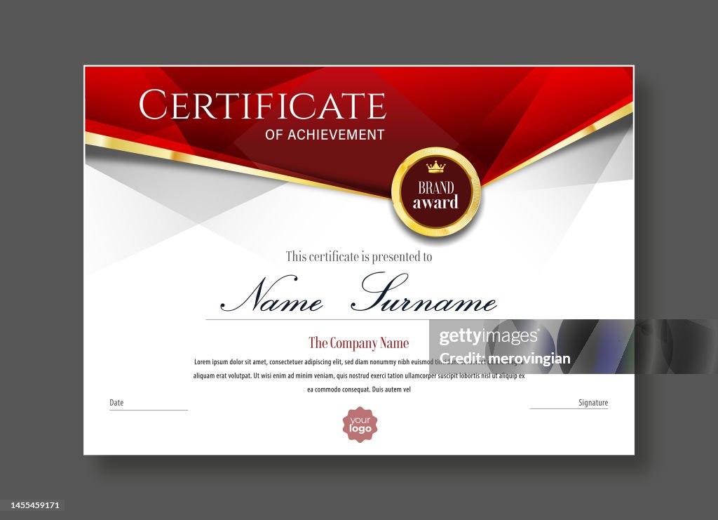 Certificate of appreciation, diploma, awards premium template modern design and layout luxurious. Cover leaflet elegant design applicable to any size