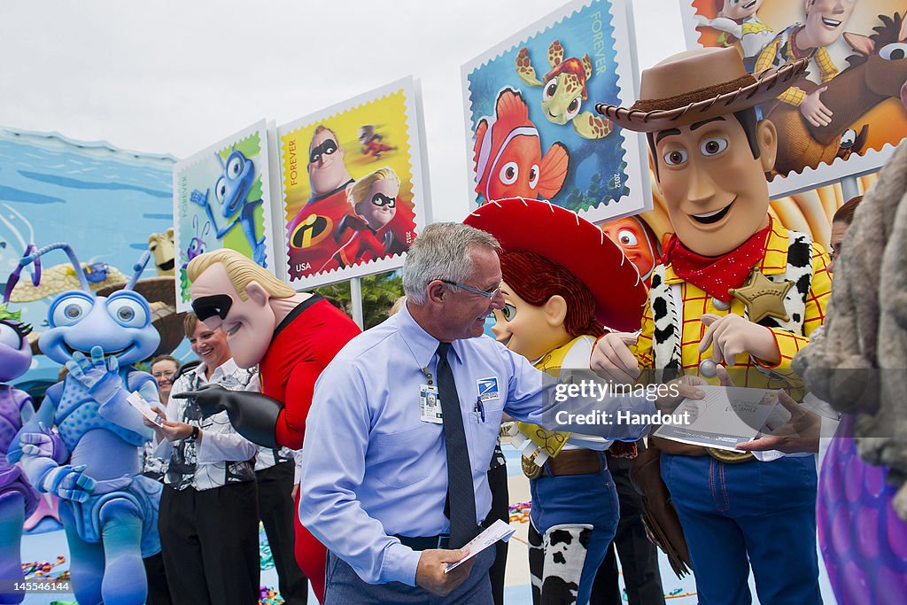Postal Service Unveils New Stamp Series At Disney's Art of Animation Resort In Florida