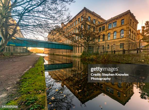 salts mill, saltaire - west yorkshire stock pictures, royalty-free photos & images