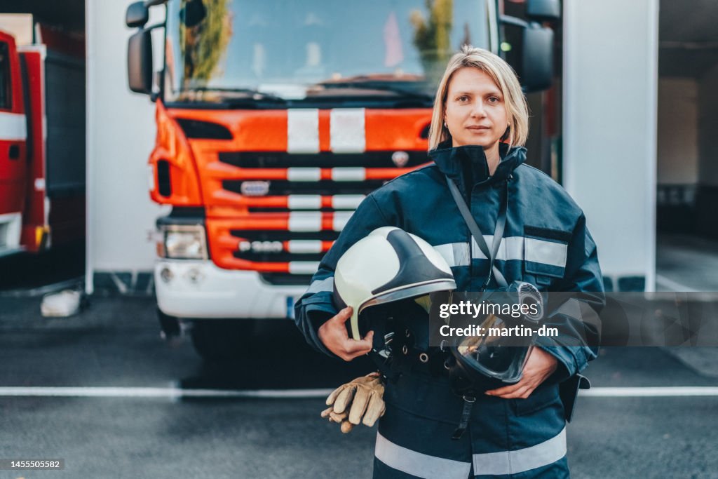 Feuerwehrmann Porträt