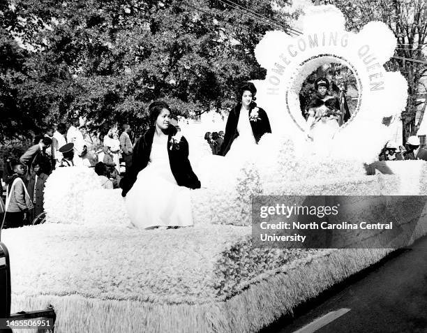 Miss Homecoming in Downtown Parade - Miss Beverly A. Smith, a senior sociology major from Greensboro and North Carolina College's "Miss Homecoming,"...