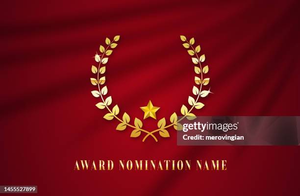 plakatvorlage für die preisverleihung - award nomination stock-grafiken, -clipart, -cartoons und -symbole