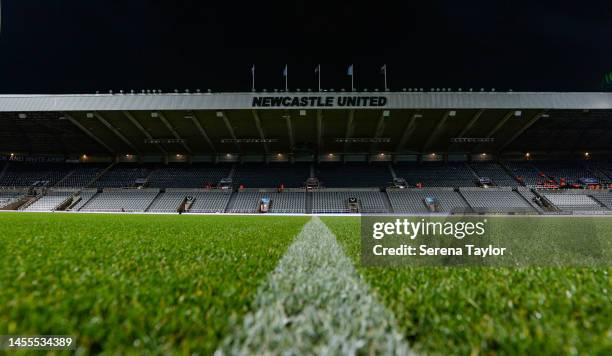 General view before the Carabao Cup Quarter Final match between Newcastle United and Leicester City at St James' Park on January 10, 2023 in...