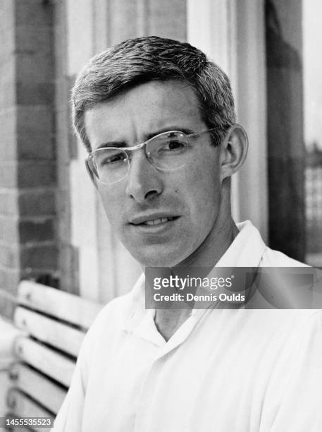 Portrait of cricketer David Steele, right handed batsman for Northamptonshire County Cricket Club on 25th July 1967 at the Kennington Oval cricket...