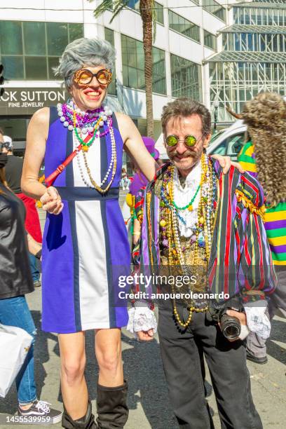 new orleans mardi gras' costume - new orleans, louisiana, usa united states of america - mardi gras fun in new orleans bildbanksfoton och bilder