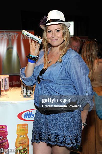 Actress Amber Frakes attends Kari Feinstein's MTV Movie Awards Style Lounge at the W Hollywood on June 1, 2012 in Hollywood, California.