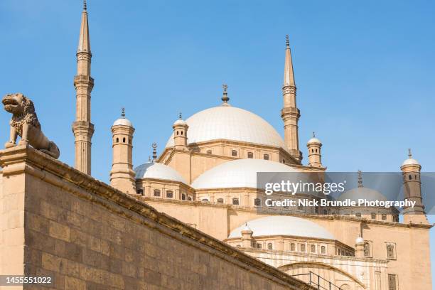 mosque of muhammad ali, cairo, egypt. - cidadela do cairo imagens e fotografias de stock