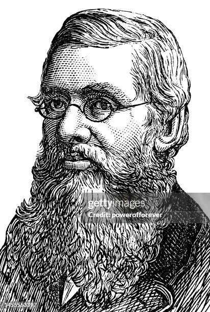 alfred russel wallace - 19th century - alfred russel wallace stock illustrations