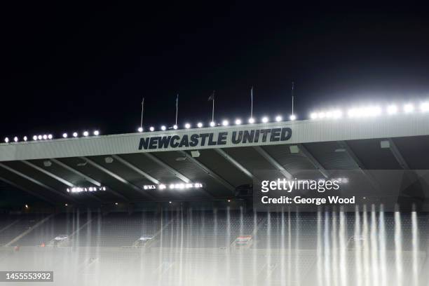 General view inside the stadium prior to the Carabao Cup Quarter Final match between Newcastle United and Leicester City at St James' Park on January...