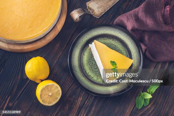 high angle view of cake on table,romania - süßgebäck teilchen stock-fotos und bilder