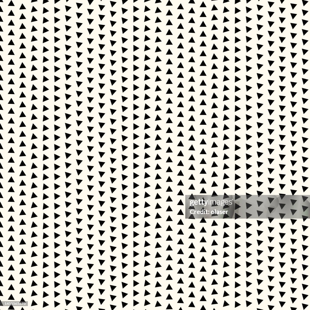 Solid Pattern Siagram Evenly Spaced Solid Triangles In Wave Pattern High-Res Vector Graphic ...