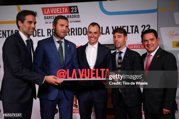 Enric Mas Nicolau of Spain and Movistar during the 78th Tour of Spain 2023 - Route Presentation at The Palau de la Música Catalana / #LaVuelta23 / on...