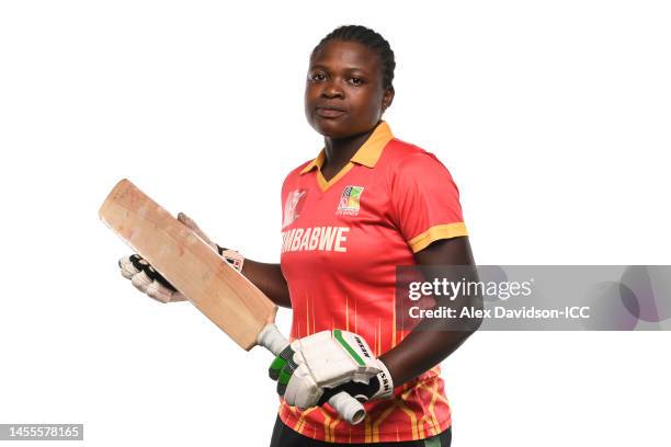 Natasha Mutomba of Zimbabwe poses for a portrait prior to the ICC Women's U19 T20 World Cup 2023 on January 10, 2023 in Pretoria, South Africa.
