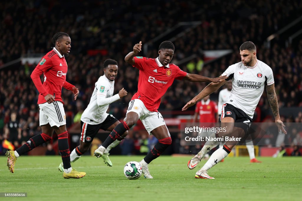 Manchester United v Charlton Athletic - Carabao Cup Quarter Final