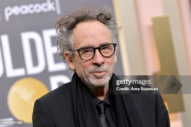 Tim Burton attends the 80th Annual Golden Globe Awards at The Beverly Hilton on January 10, 2023 in Beverly Hills, California.