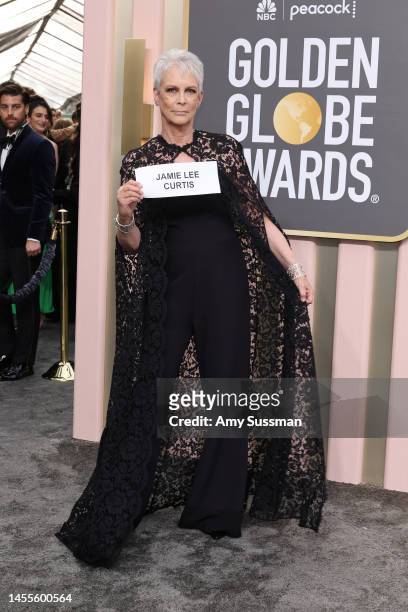 Jamie Lee Curtis attends the 80th Annual Golden Globe Awards at The Beverly Hilton on January 10, 2023 in Beverly Hills, California.