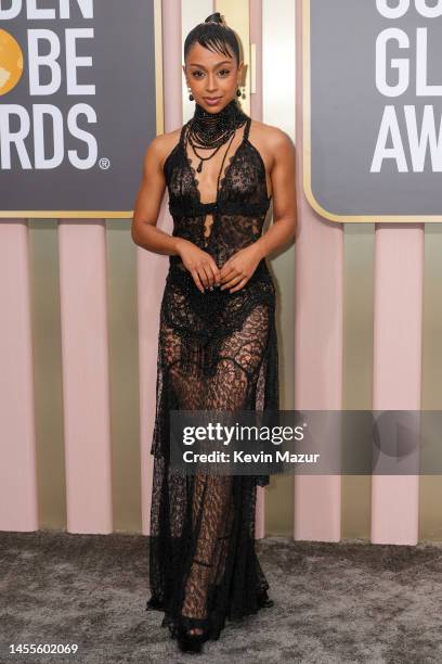 Liza Koshy attends the 80th Annual Golden Globe Awards at The Beverly Hilton on January 10, 2023 in Beverly Hills, California.