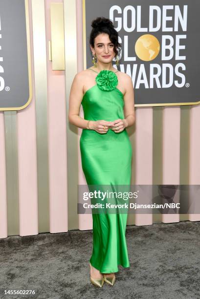 80th Annual GOLDEN GLOBE AWARDS -- Pictured: Jenny Slate arrives to the 80th Annual Golden Globe Awards held at the Beverly Hilton Hotel on January...