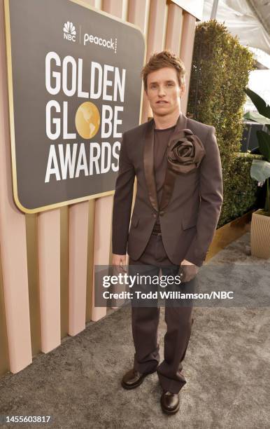 80th Annual GOLDEN GLOBE AWARDS -- Pictured: Eddie Redmayne arrives at the 80th Annual Golden Globe Awards held at the Beverly Hilton Hotel on...