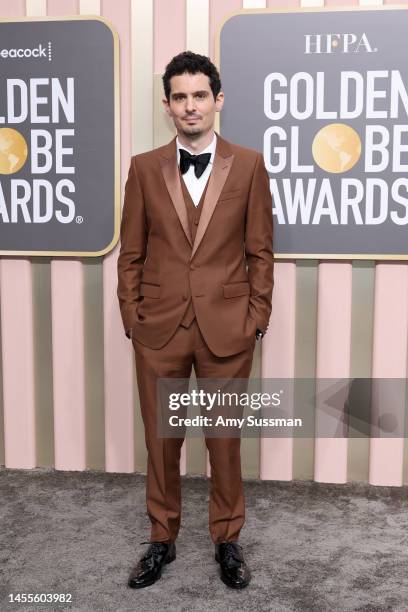 Damien Chazelle attends the 80th Annual Golden Globe Awards at The Beverly Hilton on January 10, 2023 in Beverly Hills, California.