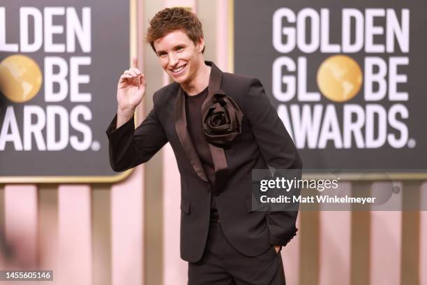 Eddie Redmayne attends the 80th Annual Golden Globe Awards at The Beverly Hilton on January 10, 2023 in Beverly Hills, California.