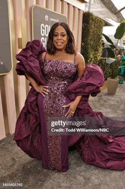 80th Annual GOLDEN GLOBE AWARDS -- Pictured: Niecy Nash-Betts arrives at the 80th Annual Golden Globe Awards held at the Beverly Hilton Hotel on...