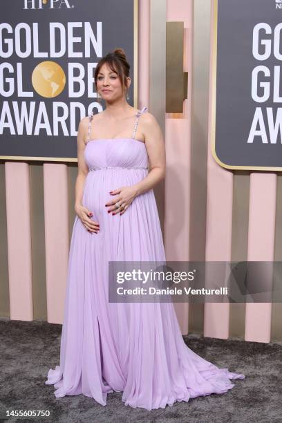 Kaley Cuoco attends the 80th Annual Golden Globe Awards at The Beverly Hilton on January 10, 2023 in Beverly Hills, California.