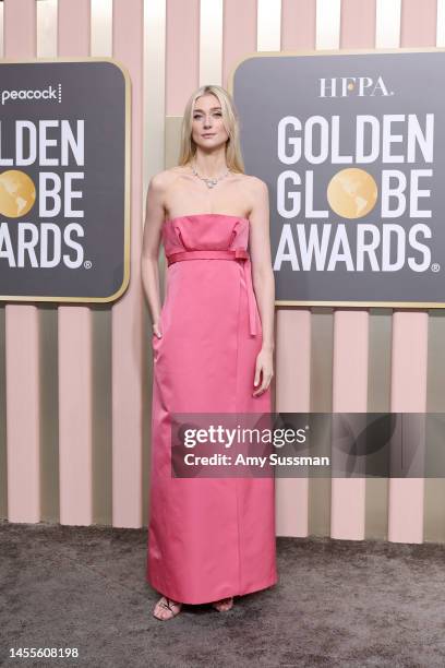Elizabeth Debicki attends the 80th Annual Golden Globe Awards at The Beverly Hilton on January 10, 2023 in Beverly Hills, California.