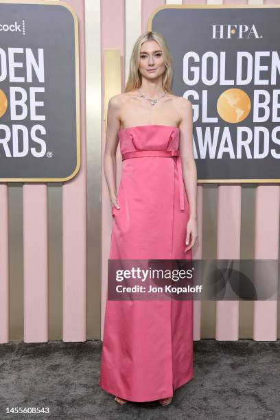 Elizabeth Debicki attends the 80th Annual Golden Globe Awards at The Beverly Hilton on January 10, 2023 in Beverly Hills, California.