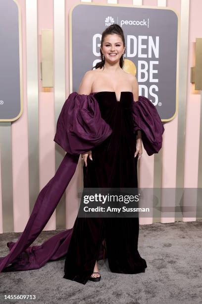 Selena Gomez attends the 80th Annual Golden Globe Awards at The Beverly Hilton on January 10, 2023 in Beverly Hills, California.