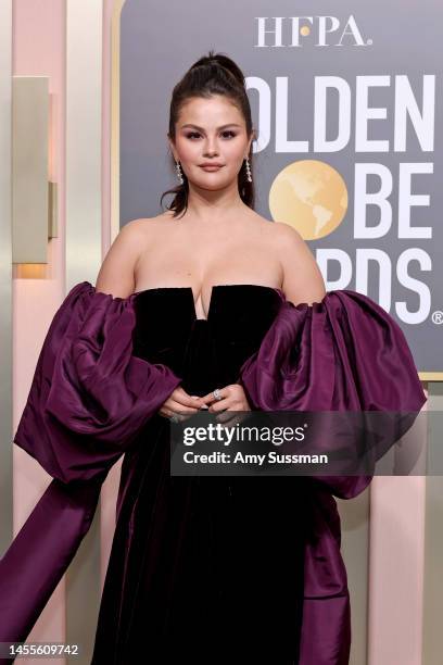 Selena Gomez attends the 80th Annual Golden Globe Awards at The Beverly Hilton on January 10, 2023 in Beverly Hills, California.