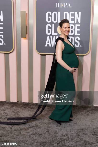 Hilary Swank attends the 80th Annual Golden Globe Awards at The Beverly Hilton on January 10, 2023 in Beverly Hills, California.