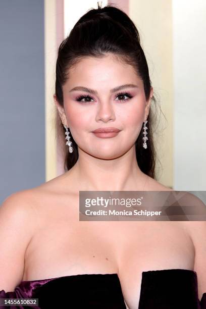 Selena Gomez attends the 80th Annual Golden Globe Awards at The Beverly Hilton on January 10, 2023 in Beverly Hills, California.
