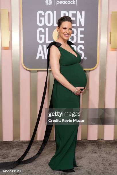 Hilary Swank attends the 80th Annual Golden Globe Awards at The Beverly Hilton on January 10, 2023 in Beverly Hills, California.