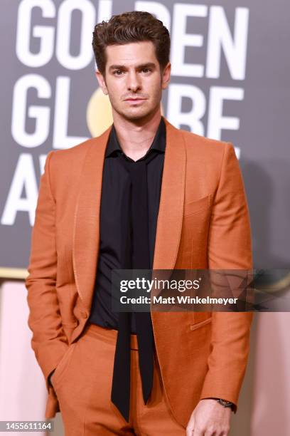 Andrew Garfield attends the 80th Annual Golden Globe Awards at The Beverly Hilton on January 10, 2023 in Beverly Hills, California.