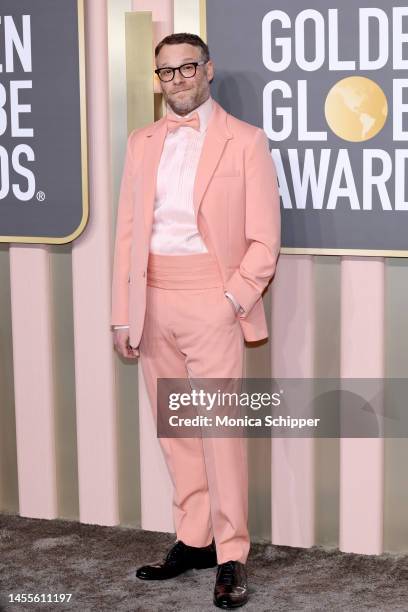 Seth Rogen attends the 80th Annual Golden Globe Awards at The Beverly Hilton on January 10, 2023 in Beverly Hills, California.