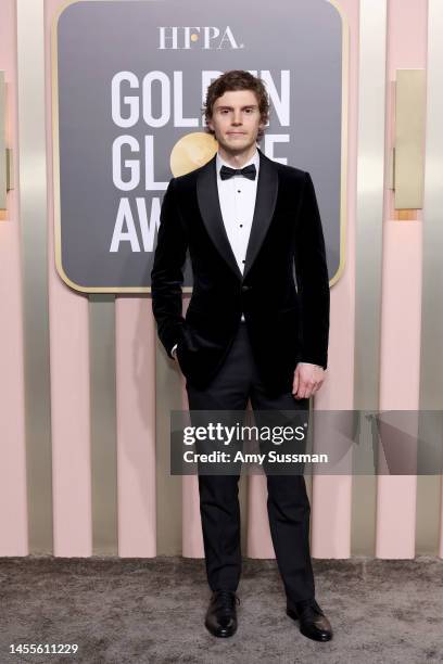 Evan Peters attends the 80th Annual Golden Globe Awards at The Beverly Hilton on January 10, 2023 in Beverly Hills, California.