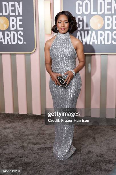 Angela Bassett attends the 80th Annual Golden Globe Awards at The Beverly Hilton on January 10, 2023 in Beverly Hills, California.