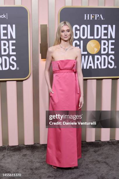 Elizabeth Debicki attends the 80th Annual Golden Globe Awards at The Beverly Hilton on January 10, 2023 in Beverly Hills, California.