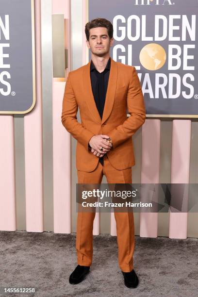 Andrew Garfield attends the 80th Annual Golden Globe Awards at The Beverly Hilton on January 10, 2023 in Beverly Hills, California.