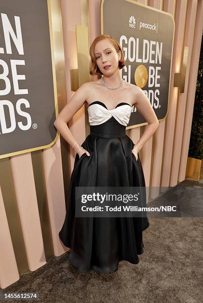 80th Annual GOLDEN GLOBE AWARDS -- Pictured: Hannah Einbinder arrives