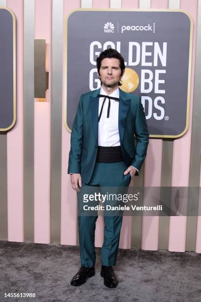 Adam Scott attends the 80th Annual Golden Globe Awards at The Beverly Hilton on January 10, 2023 in Beverly Hills, California.