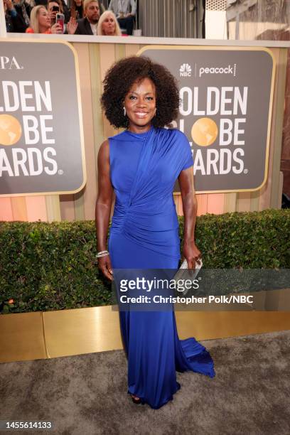 80th Annual GOLDEN GLOBE AWARDS -- Pictured: Viola Davis arrives at the 80th Annual Golden Globe Awards held at the Beverly Hilton Hotel on January...