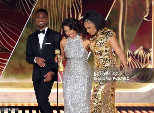 80th Annual GOLDEN GLOBE AWARDS -- Pictured: Angela Bassett, winner of the Best Supporting Actress in a Motion Picture award for "Black Panther:...