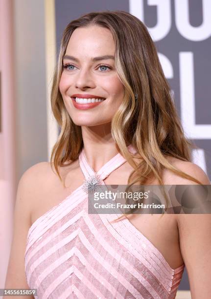 Margot Robbie attends the 80th Annual Golden Globe Awards at The Beverly Hilton on January 10, 2023 in Beverly Hills, California.