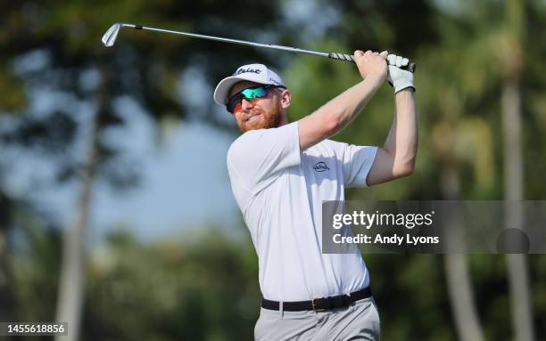Anders Albertson during practice prior to the Sony Open in Hawaii at Waialae Country Club on January 10, 2023 in Honolulu, Hawaii.